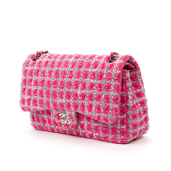 Chanel Handbags - Chanel Timeless Jumbo  in White Tweed